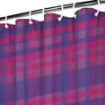 thumbnail image 3 of Pink Purple Checkered Pattern Shower Curtain 36"x72" ,Bathroom Decorative Shower Curtains Set with 12 Hooks,Modern Waterproof Washable Shower Curtain, 3 of 6