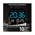 thumbnail image 3 of Reloj De Pared Digital Con Termómetro, Alarmas Y Calendario Belug Negro, 3 of 5