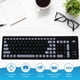 thumbnail image 4 of Teclado de Silicona Portátil, Silencioso y Plegable, USB, Flexible, Suave, Impermeable, Enrollable, para PC y Portátil., 4 of 5