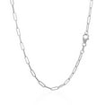 thumbnail image 3 of 14K White Gold Delicate Paperclip Chain (2.1mm) Size 18 inches, 3 of 4