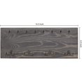 thumbnail image 2 of MyGift Vintage Wood Wall Mounted Coat Hook, Gray, 2 of 6