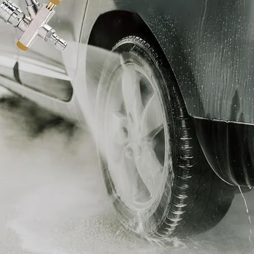 2-In-1 High-Pressure Car Washer Nozzle Accessories, Dual-Head Foam Sprayer Car Washer, Pressure Washer Foam Cannon For Soap Cannon, For Clear Car, Swimming Pool, Patio, Toilet
