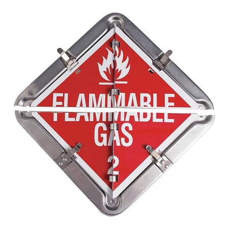 DOT Container Placard, Various DOT Classes, Aluminum, 12-1/2" W x 14" H 59956