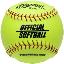 Diamond 12" 12YSC Optic Yellow Synthetic Covers- 12 Balls