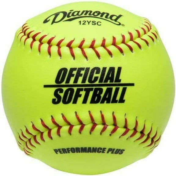 Diamond 12" 12YSC Optic Yellow Synthetic Covers- 12 Balls