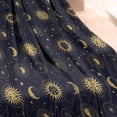 thumbnail image 3 of Dark Blue Celestial Body Pattern Blanket,Comfortable Soft Flannel Throw Blanket,All Season,Warm Lightweight Blankets for Sofa Bed Couch Living Room Chair,30"x40", 3 of 4