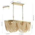 thumbnail image 3 of SAFAVIEH Alluri 4-Light Antique Gold Metal Chandelier, 3 of 12