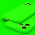 thumbnail image 1 of wangyu Neon Liquid Silicone Colorful Soft Case for iPhone 15 14 13 12 11 Pro Max Plus XS XR X Fluorescent Microfiber Cover, 1 of 7