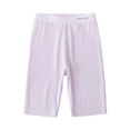 thumbnail image 4 of Riecok Yoga Shorts Girls Breathable Stretchy Pull on Workout Shorts Solid Loose Summer Running Clothes, 4 of 8