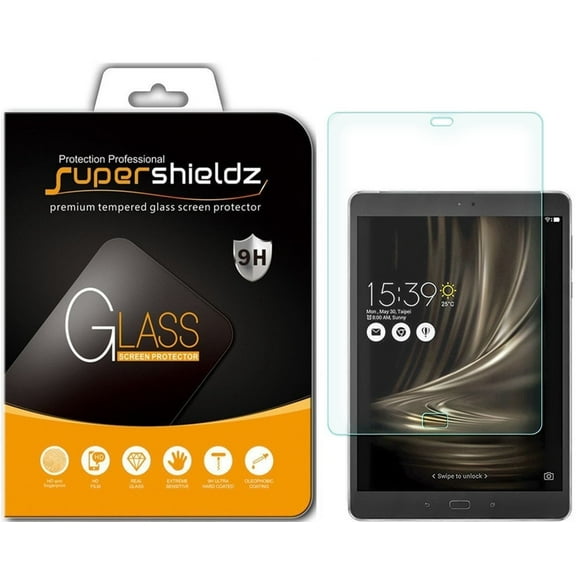 [1-Pack] Supershieldz for ASUS ZenPad 3S 10 (Z500M) Tempered Glass Screen Protector, Anti-Scratch, Anti-Fingerprint, Bubble Free