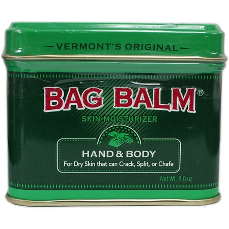 Bag Balm Skin Moisturizer Vermont's Original with Lanolin for dry Skin 8 oz (2 Pack)