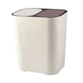 thumbnail image 2 of Cubo de basura de 18 litros para oficina, hogar, etc. blanco, 2 of 9