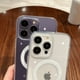 thumbnail image 4 of Para Magesafe funda de carga inalámbrica transparente magnética para iPhone 11 12 13 14 15 16 Pro Max Plus Mini X 7 8 cubierta de PC a prueba de golpes, 4 of 5