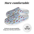 thumbnail image 6 of Disketp Sailboats And Seagulls Women's Men's Slippers Plush Slip-On House Slipper for Winter Indoor Soft Cushion Non-slip Fluffy Slides Slippers-13, 6 of 7