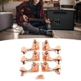 thumbnail image 1 of 6Pcs Guitare Tuner Chevilles Tuning Set, 1:18 Rapport d'Engrenage Complètement Fermé Accessoires de Guitares Électriques avec Petite Poignée de Queue, 1 of 8