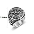 thumbnail image 4 of MayiaHey Flying Eagle Ring, Bald Eagle Ring for Men, Viking Eagle Animal Ring Punk American Eagle Jewelry, Silver Hawk Ring Eagle Totem Ring Flying Hawk Ring, 4 of 5