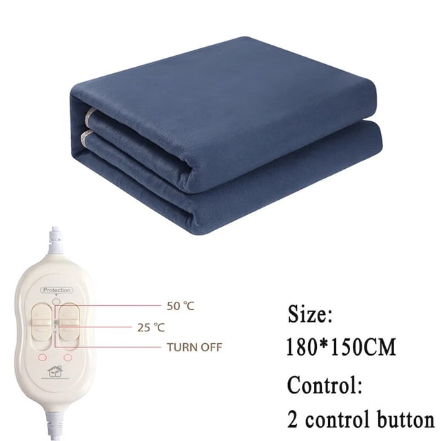 Manta eléctrica para 2 personas, calentador de cama de 220V, 2 modos, interruptor de temperatura, colchón eléctrico, alfombrilla de calefacción, termostato