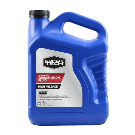 Super Tech High Mileage Transmission Fluid for Automatic Vehicles, 1 Gallon
