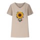 thumbnail image 4 of Fiudx Camisetas para Mujer Camiseta de Manga Corta con Mangas Informales de Algodón y Cáñamo con Cuello En V y Estampado de Girasoles para Mujer, 4 of 4