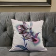 thumbnail image 5 of Waterflower Indoor/Outdoor Pillow with Removable Cover in Pink Blue Brown26x26, 5 of 5