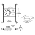 thumbnail image 2 of Nicor Lighting DLR45SYS065KBK 808 Lumens Indoor LED Recessed Downlight - Black, 2 of 2