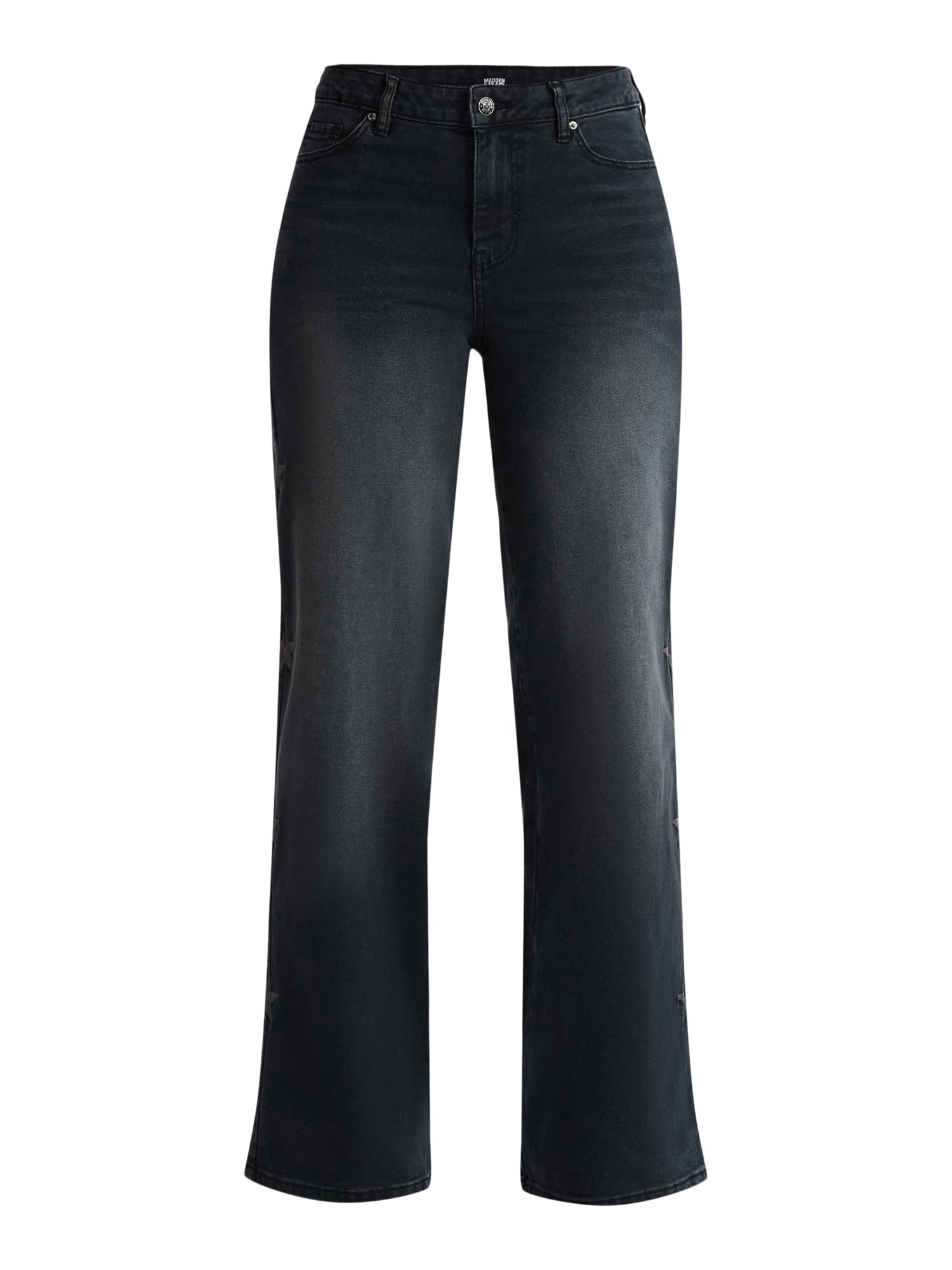 Madden NYC Women's Ultra 90s Fit Jeans with Embroidery, 32" inseam, Sizes 00-18