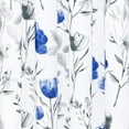 thumbnail image 6 of Alishomtll Flower Print Rod Pocket Kitchen Curtain Valance, Blue ,52W" x 18L", 1 Panel, 6 of 7