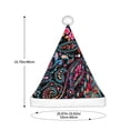 thumbnail image 3 of Fuzoiu Paisley Print Santa Hat Christmas Hat for Adults,Santa Hats with Pompom, Unisex Xmas Holiday Hat for Christmas New Year Festive Party Supplies, 3 of 6