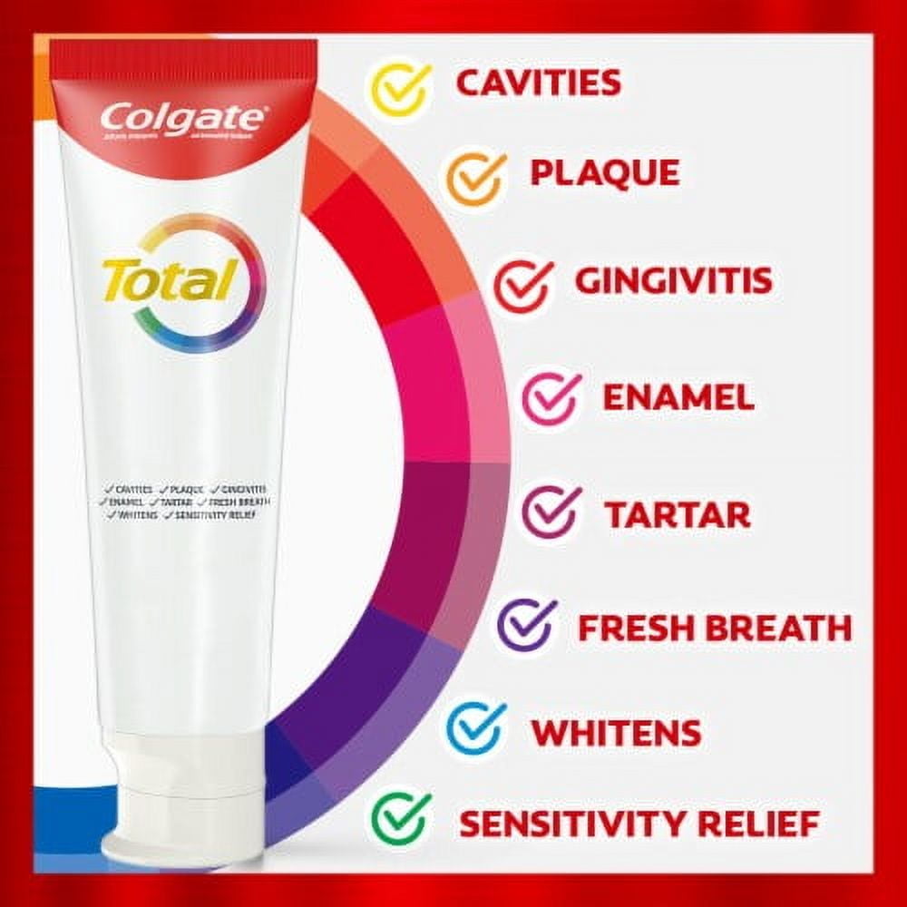 Colgate Total Fresh Mint Stripe Toothpaste Gel 5.1 oz