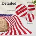thumbnail image 3 of American Flag Oversized Pillow Covers, Retro Rustic Stars And Stripes US Flag Soft Throw Pillow Cases with Invisible Zipper, Decorative Pillowcase Pillows Protectors for Sofa Bed Couch 24"x36", 3 of 9