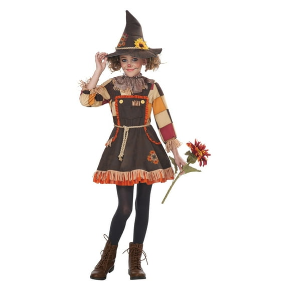 Patchwork Scarecrow Girl Child Costume