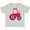 AC-Heather Grey, variant on Farming Red Tractor Boys or Girls Toddler T-Shirt