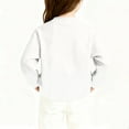 thumbnail image 5 of hengsof Girls' Long-Sleeve Sweatshirt Minimalist Graphic Print Casual Basic Crewneck Top, 5 of 6