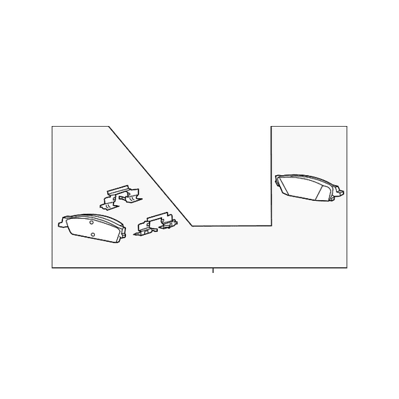 Genuine OE GM Brake Pads 84176464