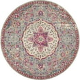 thumbnail image 2 of Nourison Passion Grey/Multicolor 8' x Round Area Rug, Traditional, Persian, Bed Room, Living Room, Dining Room, Kitchen, , Easy Cleaning, Non Shedding (8' Round), 2 of 8