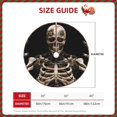 thumbnail image 2 of Fotbe Cyber Skeleton With Tattoos Pattern Christmas Tree Skirt, Tree Skirts Plush Christmas Decorations, Christmas Tree Skirts Xmas Decorations Holiday Party Decor-48", 2 of 6