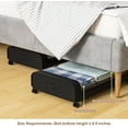 thumbnail image 5 of Under Bed Storage with Wheels, Under Bed Storage Containers, 2 Pack UnderBed Storage Drawer, 6.5 inch High Rolling Under Bed Shoe Storage with Lid, Small Space Organization and Storage for Clothes, 5 of 5