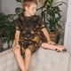 thumbnail image 4 of Balery Cool Black Gold Dragon Conjunto de Pijama Infantil de Manga Corta con Estampado – Ropa de Dormir de Algodón Suave-3X-Large, 4 of 6