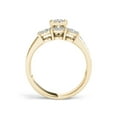 thumbnail image 3 of 1 Carat T.W. Diamond Cluster 10kt Yellow Gold Engagement Ring Set, 3 of 5