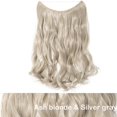 thumbnail image 2 of CNKOO Transparent Invisible Wire NO Clip in Hair Extensions Straight Wavy Curly Synthetic Hair, 2 of 5