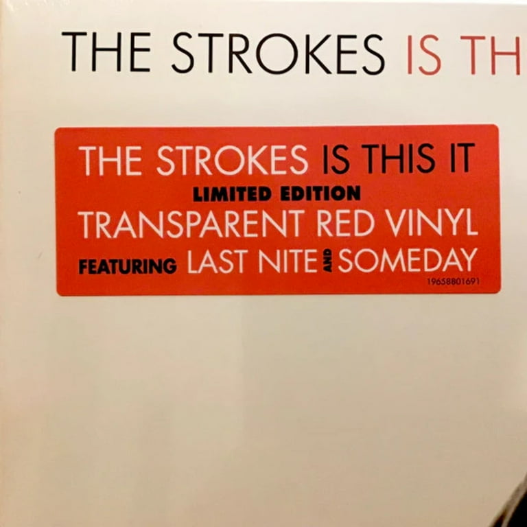 Free Shipping! The Strokes - Is This It - Red Colored Vinyl