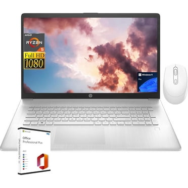 HP 17.3" FHD Business Laptop, AMD Ryzen 5 5500U, AMD Radeon Graphics, 32GB RAM, 1TB SSD, Webcam, Windows 11 Pro