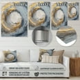 thumbnail image 4 of Designart "Vibrant Spirals in Gold and Blue IV" Abstract Spirals Metal Art Print, 4 of 5