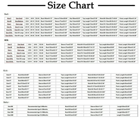 

TZNBGO Boy Clothes Christmas Man Daddy Plaid Printing Blouse Tops+Pants Xmas Family Clothes Pajamas