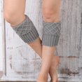 thumbnail image 6 of Crochet Boot Cuffs Knitted Ankle Soft Acrylic Crochet Boot Socks Women Leg Warmers for Gifts Warmer Leg Warmers Girls - Ash, 6 of 8