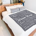 thumbnail image 3 of Warm Hugs Healing Blanket - Get Well Soon Gifts for Women Men, Breast Cancer Chemo Gifts, Sympathy Inspirational Blanket, Thinking of You Gift, Soft Throw Blanket 50"x60", 3 of 5