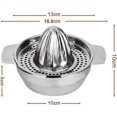 thumbnail image 2 of Professional stainless steel manual juicer lime orange juicer lemon juicer fruit juicer with bowl home bar kitchen, 2 of 5