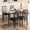 Grey, variant on Retro Dining Table Set for 2/4, Kitchen Table and Chairs Set with Padded Seats, 3/5 Piece Dining Room Table Set with Angular Design for Small Space, Home Kitchen, Apartment