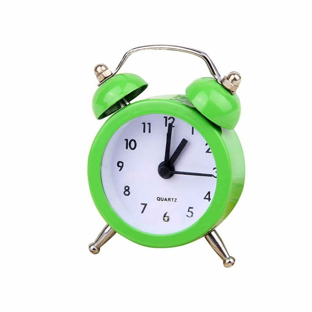 Mini Round Alarm Clock Desktop Table, Alarm Clocks For Kids