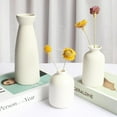 thumbnail image 2 of Wallfire Ceramic Vase,Small Vases for Decor,Set 3 Modern Boho Vases for Flower Pampas,Fit for Living Room Desk Shelf Decor,White, 2 of 6